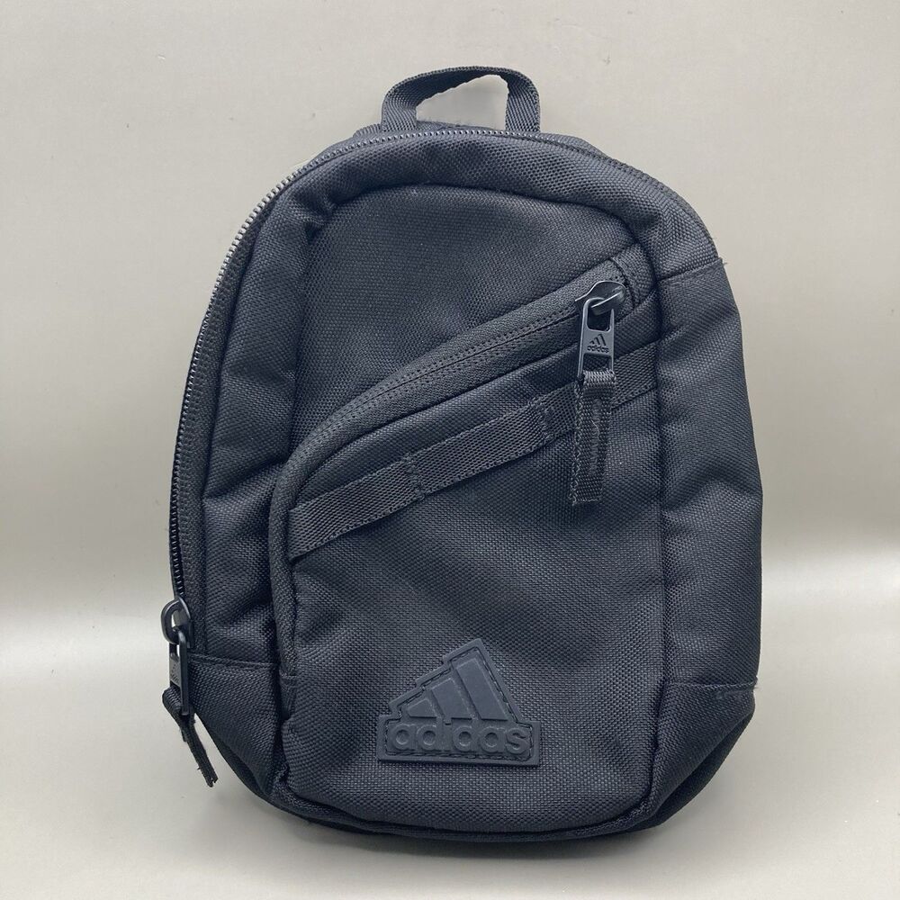 Adidas Unisex Zip Pocket Prime Mini Sling Crossbody Bag Black OS